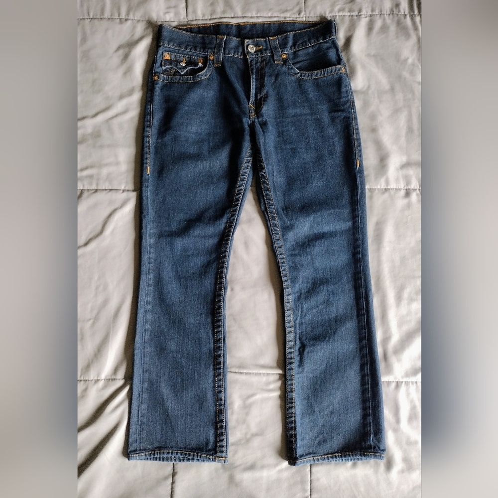 True Religion Blue Denim Jeans Size 33